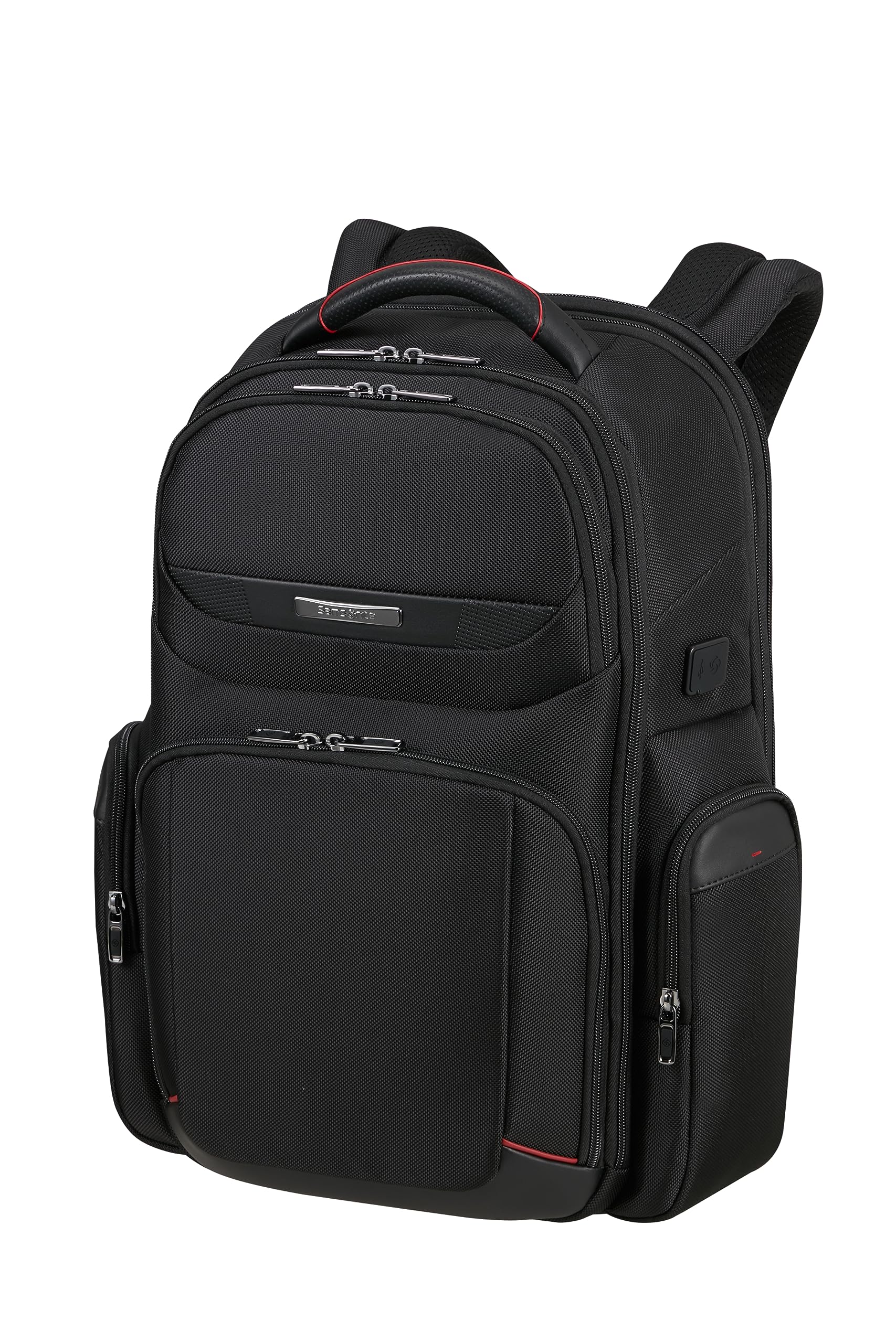 Samsonite Pro Dlx 6 Backpack 17.3" 3Vol Exp, Black, Profondità 15/21 cm Lunghezza 32 cm Altezza 46 cm