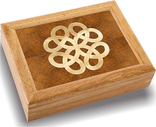 Miniatura 10 de Caja celta de maderala única no hay dos igualescalidad imposible de replicar trabajo original de maderaHecho a mano en EEUU