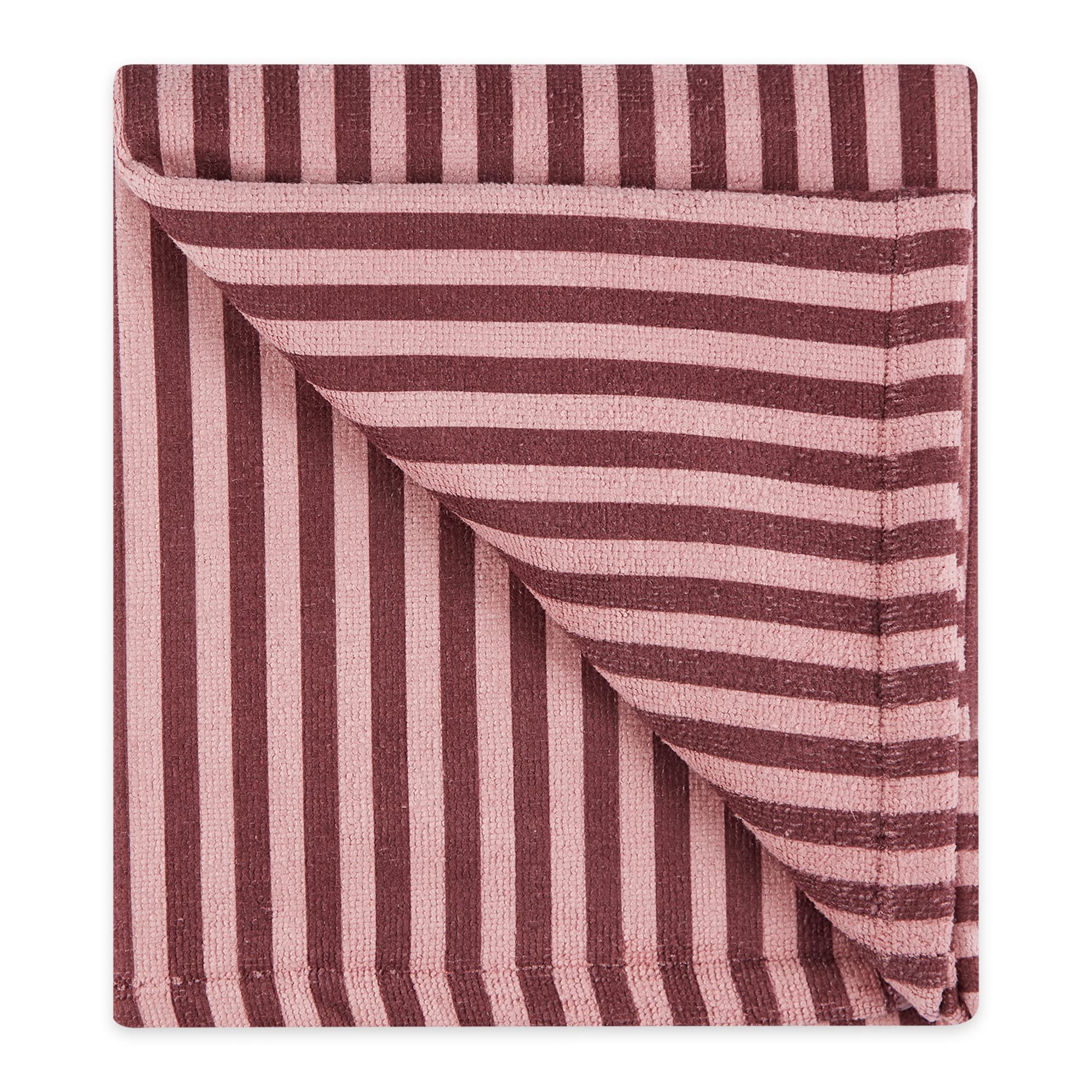 Bone Dry Pet Grooming Towel Collection Absorbent Microfiber X-Large, 41x23.5, Striped Cranberry, 41x23.5" - Image 3