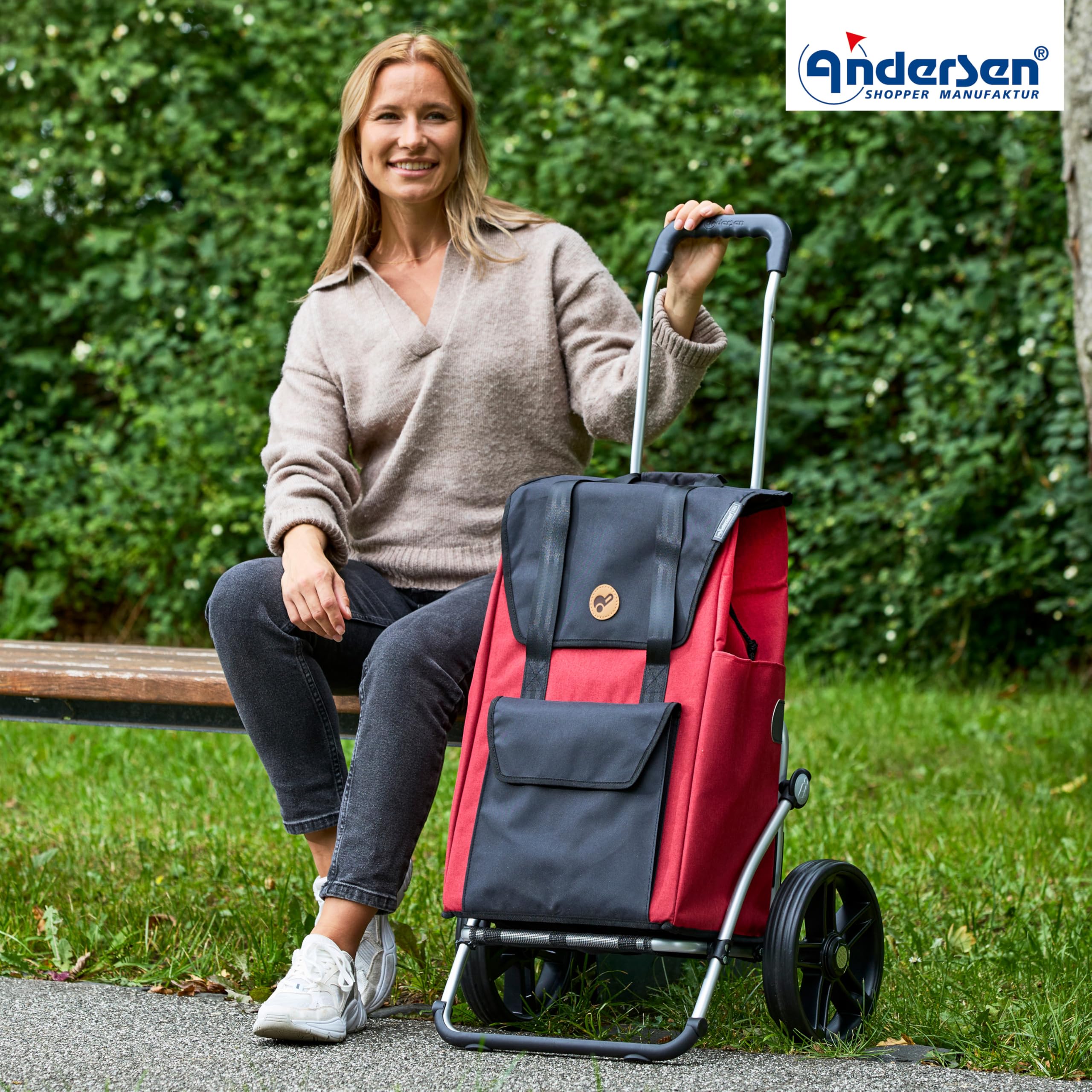 ANDERSEN Einkaufstrolley - Royal Shopper Senta 2.0 rot