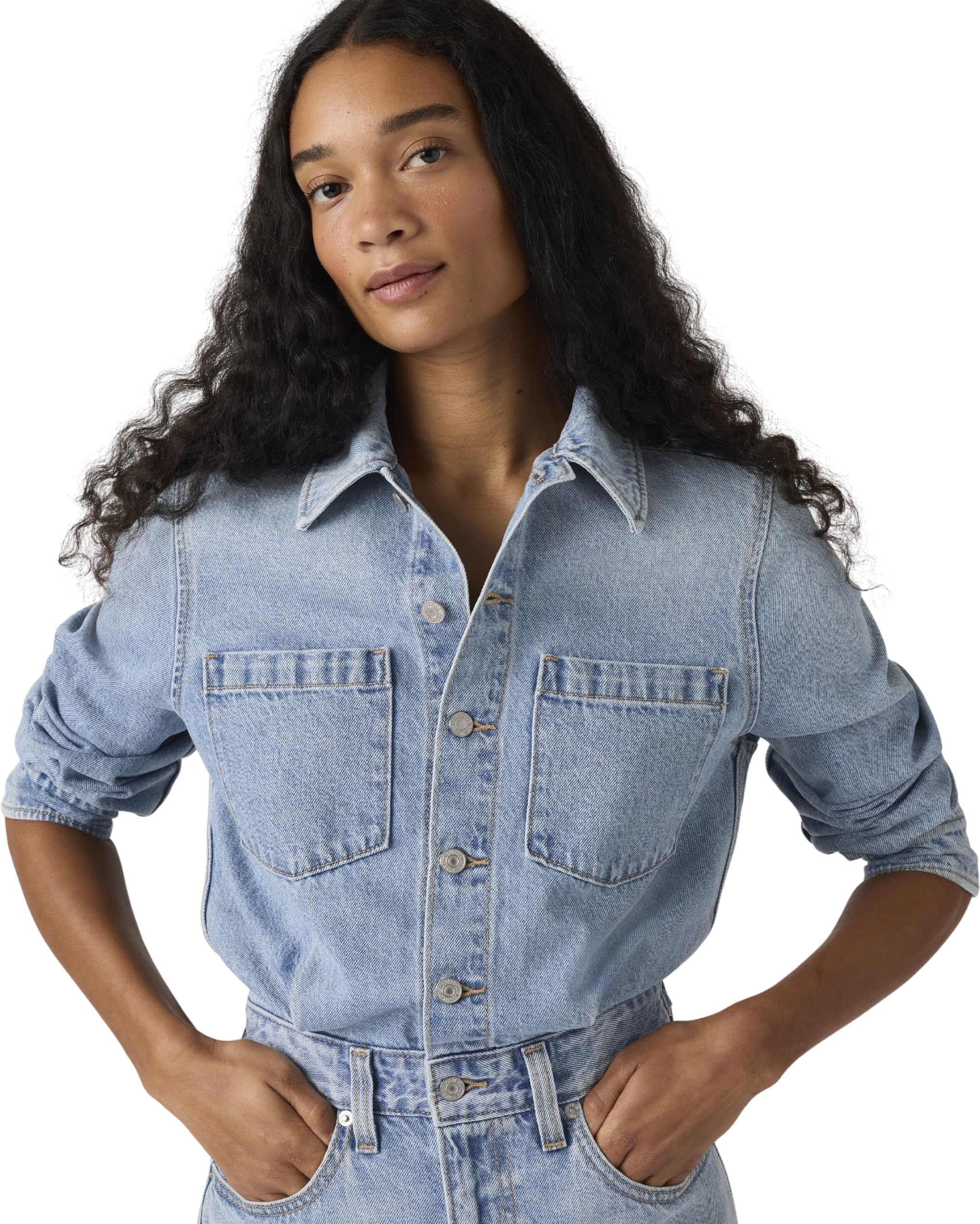 Levi's Damen Jeanskleid Western aus Baumwolle, A-Linie