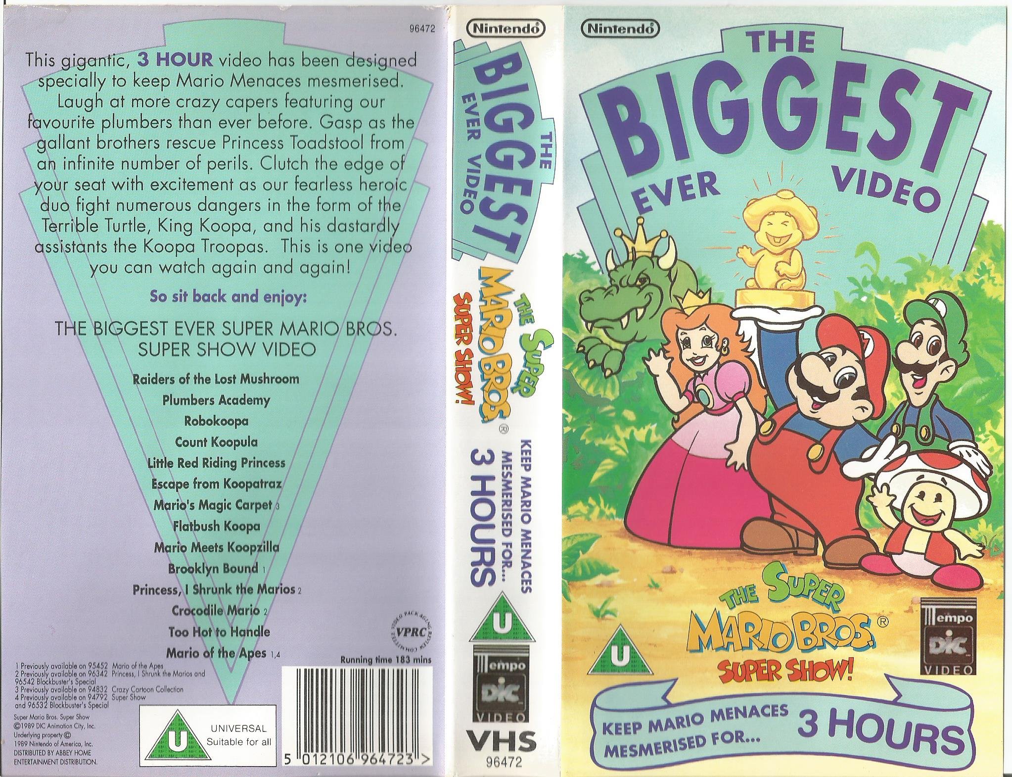 Super Mario Bros 1993 VHS