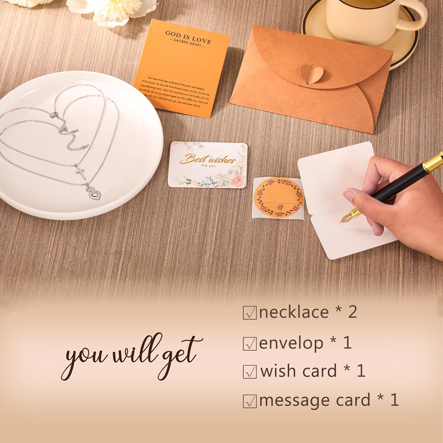 Dainty Silver Necklace for Women - Ankh Jesus Horse Celtic Cross Necklace for Women, Dainty Charm Spider Christian Gifts for Friends Sister Mom, Birthday, Christmas, Mother's Day, Graduation Gifts - Image 6