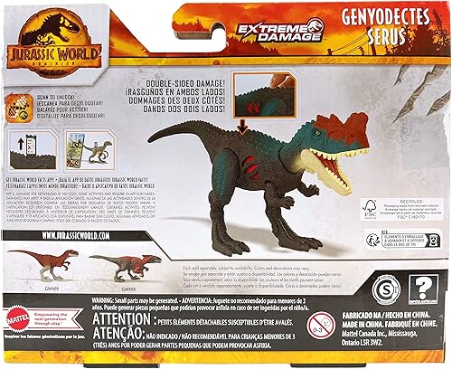 Miniatura 2 de Jurassic World Dominion Extreme Damage Genyodectes Serus Dinosaur Figura de acción