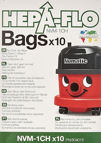 Numatic NVM-1CH Numatic Henry Cleaner Bags - 1 Box (Pack