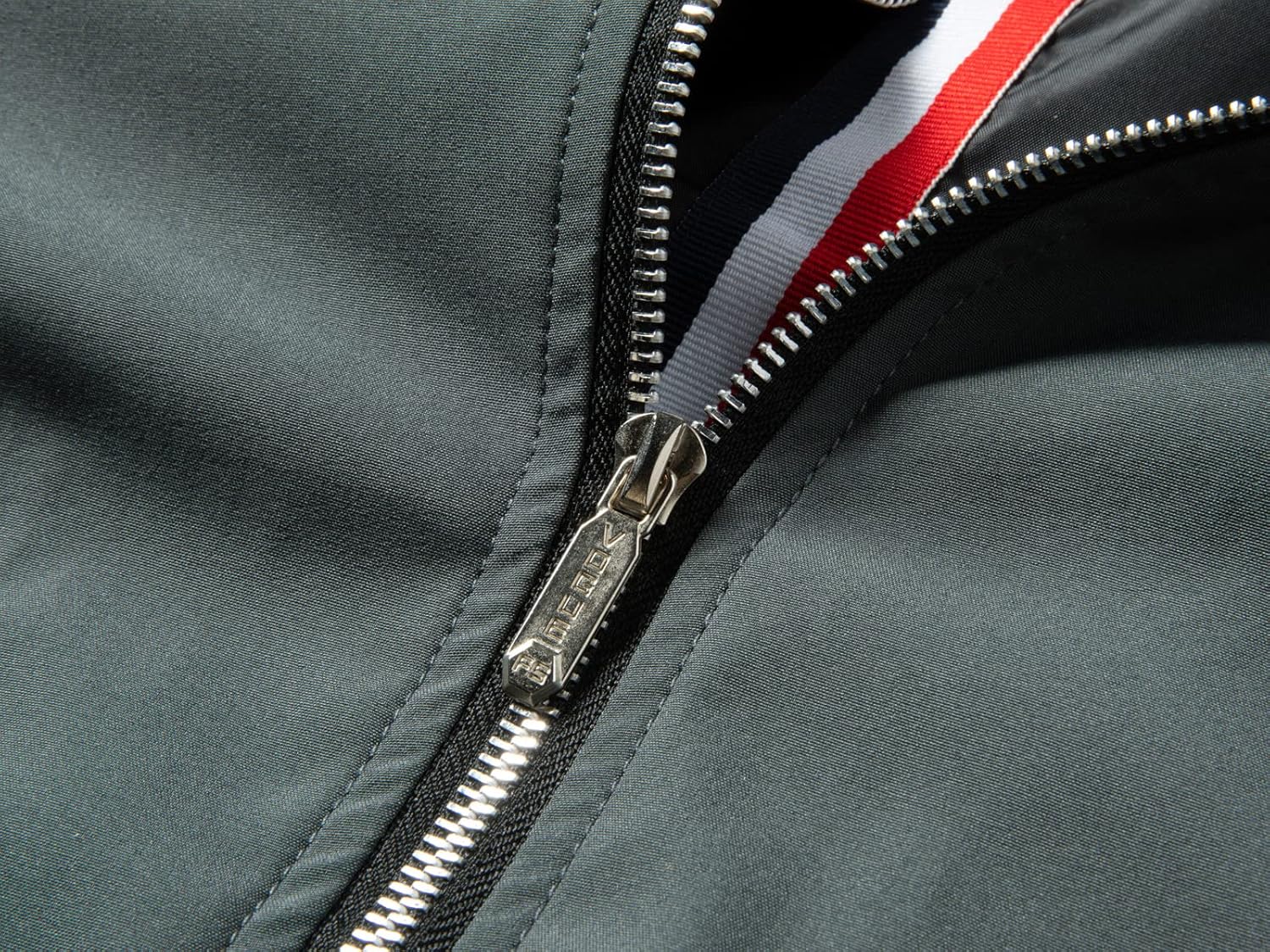 sandbank Men's Slim Fit Lightweight Softshell Flight Bomber Jacket Coat - Image 7