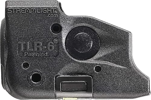 Miniatura 2 de Streamlight 69290 - Linterna táctica TLR-6 para pistola de 100 lúmenes con láser rojo de puntería integrado diseñada exclusiva y únicamente para