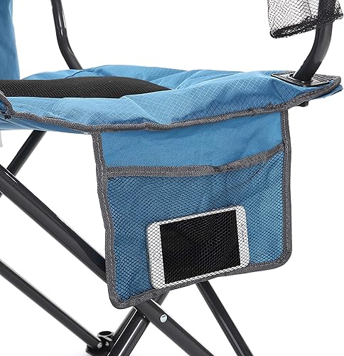 Miniatura 10 de ARROWHEAD OUTDOOR Portable Folding Camping Quad Chair w 4-Can Cooler, Cup-Holder, Heavy-Duty Carrying Bag wEasy Carry Shoulder Strap, Padded