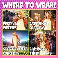 Vista 70 de Funziez! - Disfraz de Halloween para adultos, disfraz de animales y criaturas marinas, mameluco afelpado para cosplay, para mujeres y hombres