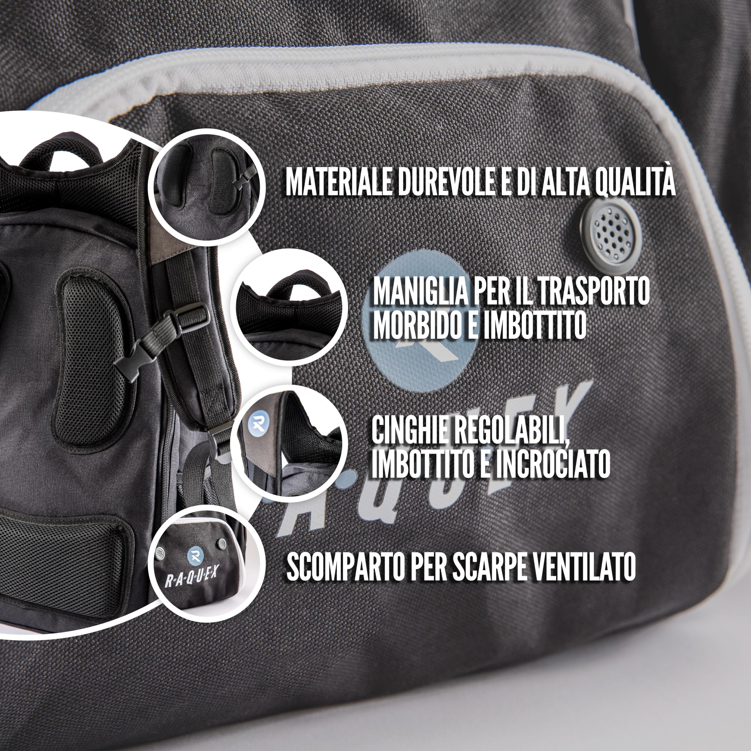 Borsa Da Racchetta HEAD Tour Team Unisex - Zaino Per Tennis, Tasca Principale, Maniglie Regolabili Zaino Per Campo Tennis