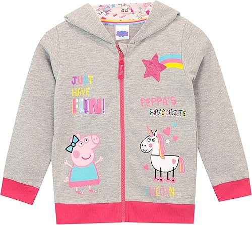 Miniatura 2 de Peppa Pig Conjunto de sudadera con capucha y leggings de unicornios para niña