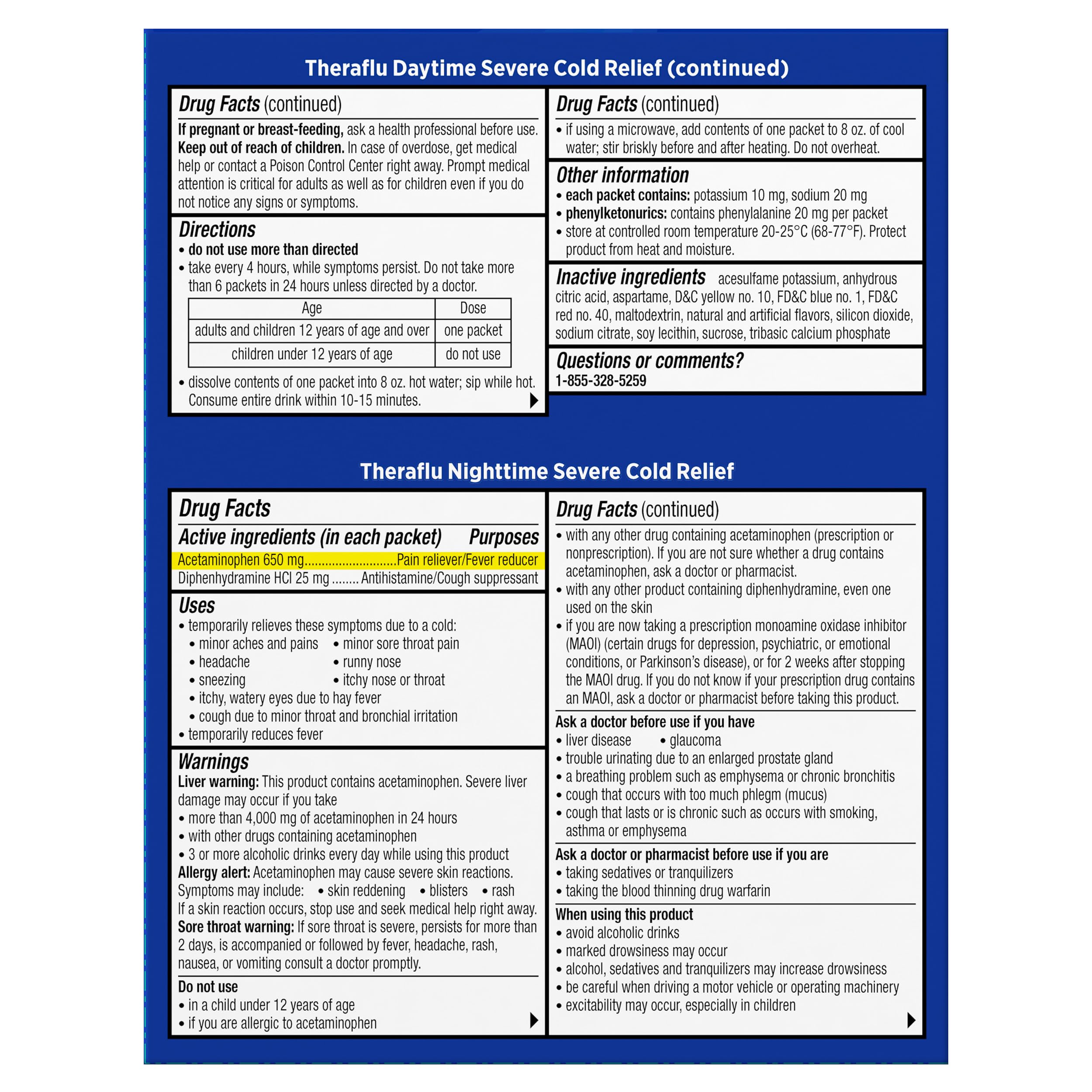Theraflu Day and Night Pack, Severe Cold Relief, 18 Packets — Amazon image 11