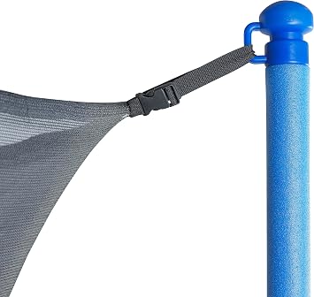 Upper Bounce Machrus Universal Trampoline Pole Caps for Fiber Glass or Metal Rings, Replacement Accessories and Hardware, Fits 1.5 Diameter Bars, Set of 8, Blue