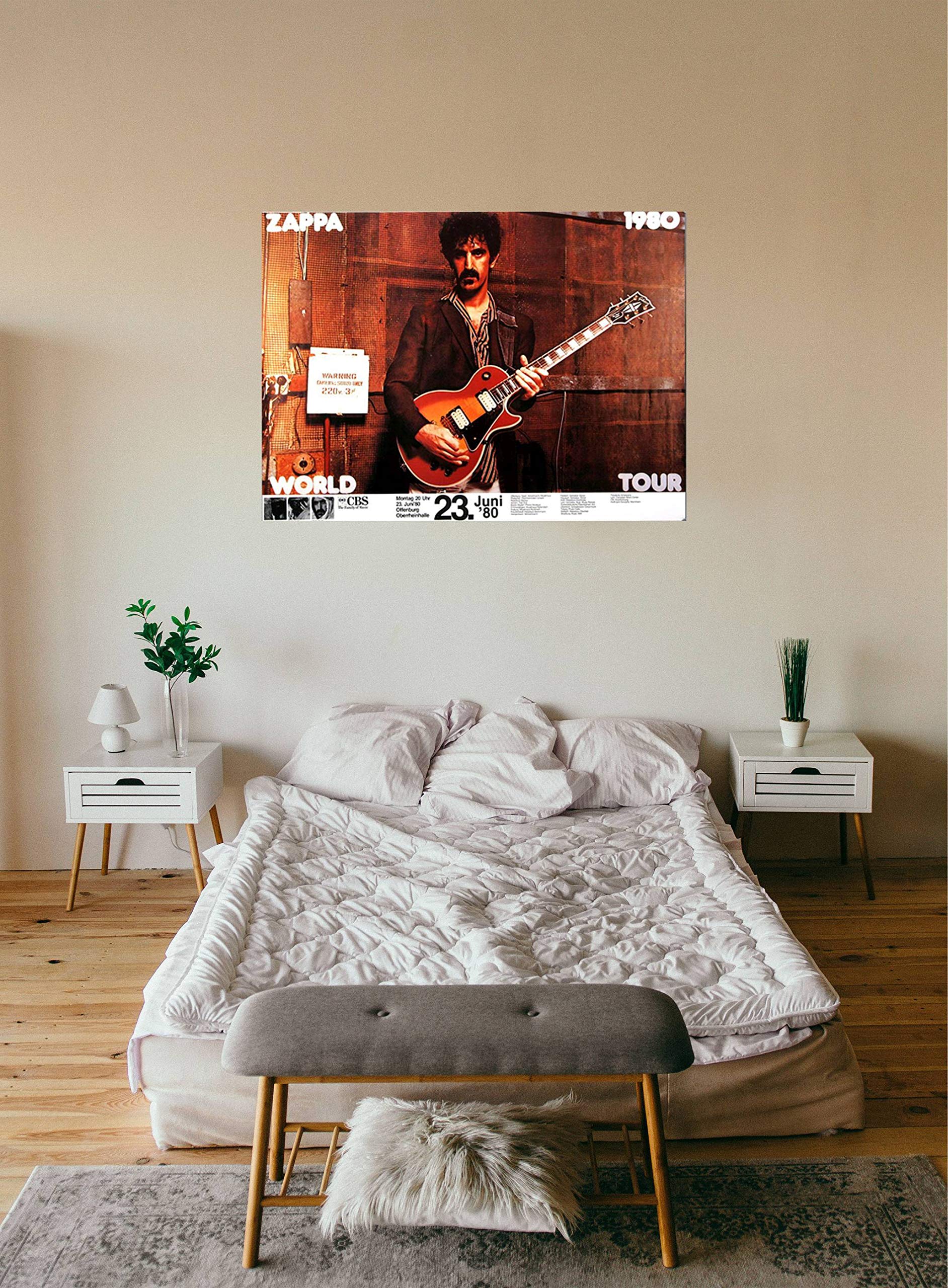 Frank Zappa - Zappa World, Offenburg 1980 » Konzertplakat/Premium Poster | Live Konzert Veranstaltung | DIN A1 «