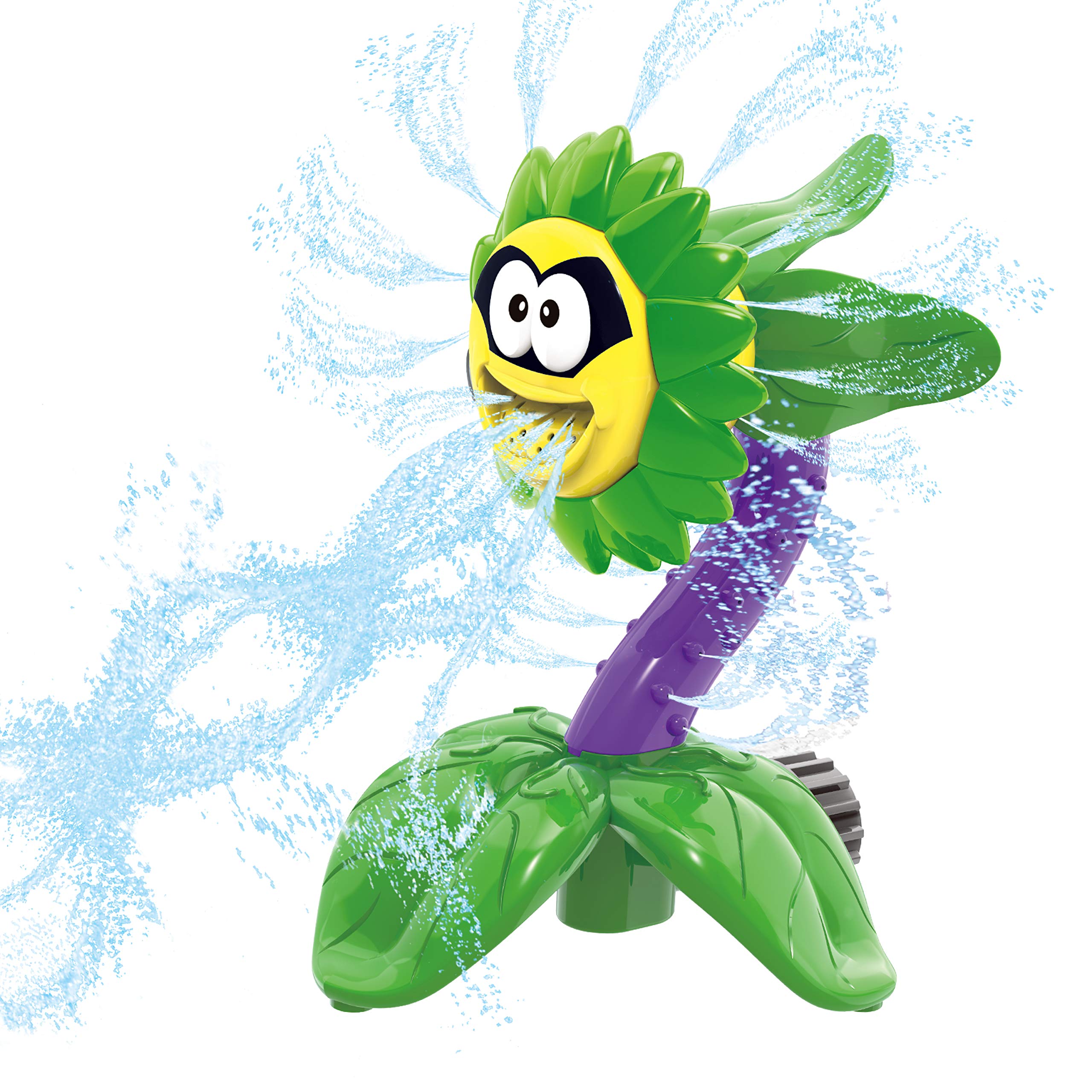 Splash Buddies Kids Sprinkler, Spinning Water Spray Sunflower Sprinkler Toy for Hose, Summer Outdoor Toddler Toys, Backyard Activity for Girls/Boys 3+