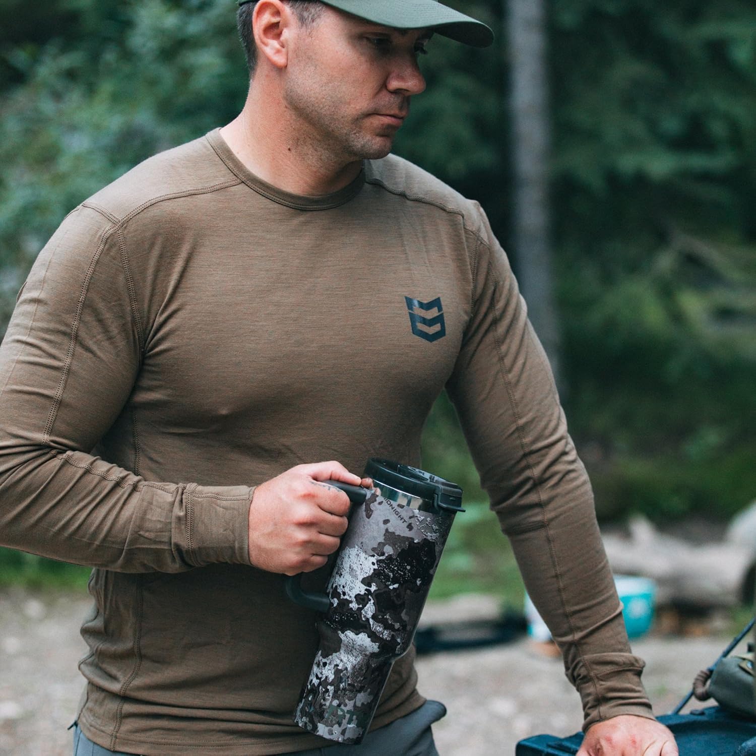 RTIC 40 oz Road Trip Tumbler Double-Walled Cermaic Lined Insulated Stainless Steel Portable Travel Coffee Mug Cup with Lid, Handle and Straw, Trailblazer - Image 5