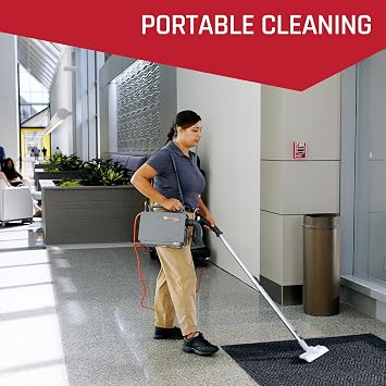 Hoover Commercial PortaPower Lightweight Canister Vacuum Cleaner | Bagged Canister Vac with Attachments, 2-in-1 Vac and Blower, Corded Vacuum Cleaners for Commercial Use