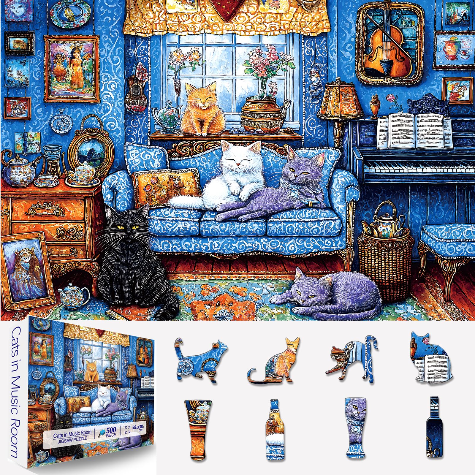 Amazon.com: Blueforest 500 Piece Puzzles for Adults Clearance