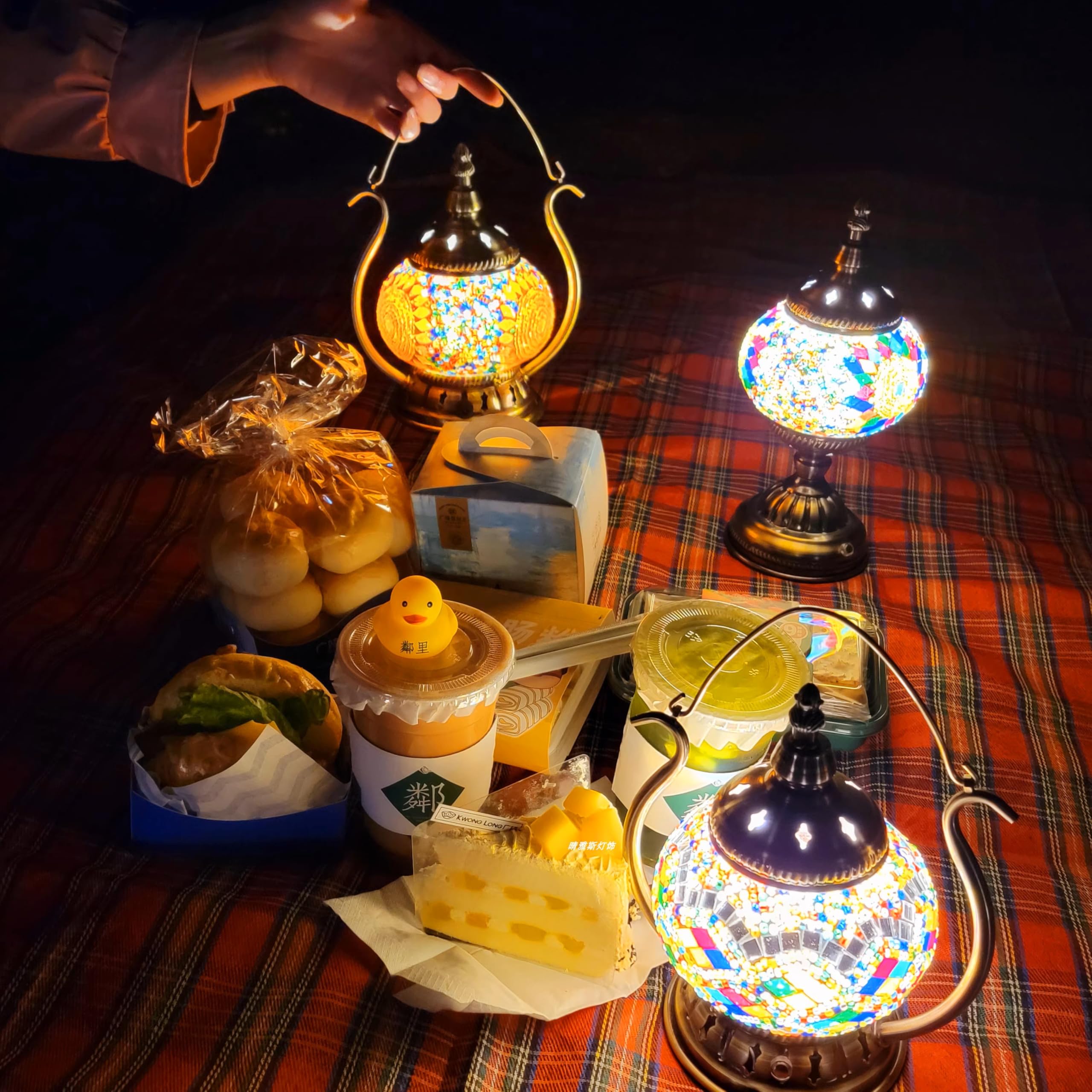 Turco esotico mosaico neon segno lampada da tavolo fatto a mano stile marocchino retro ombra luci decorative per camera da letto Natale Halloween ufficio bar decorazione d'arte