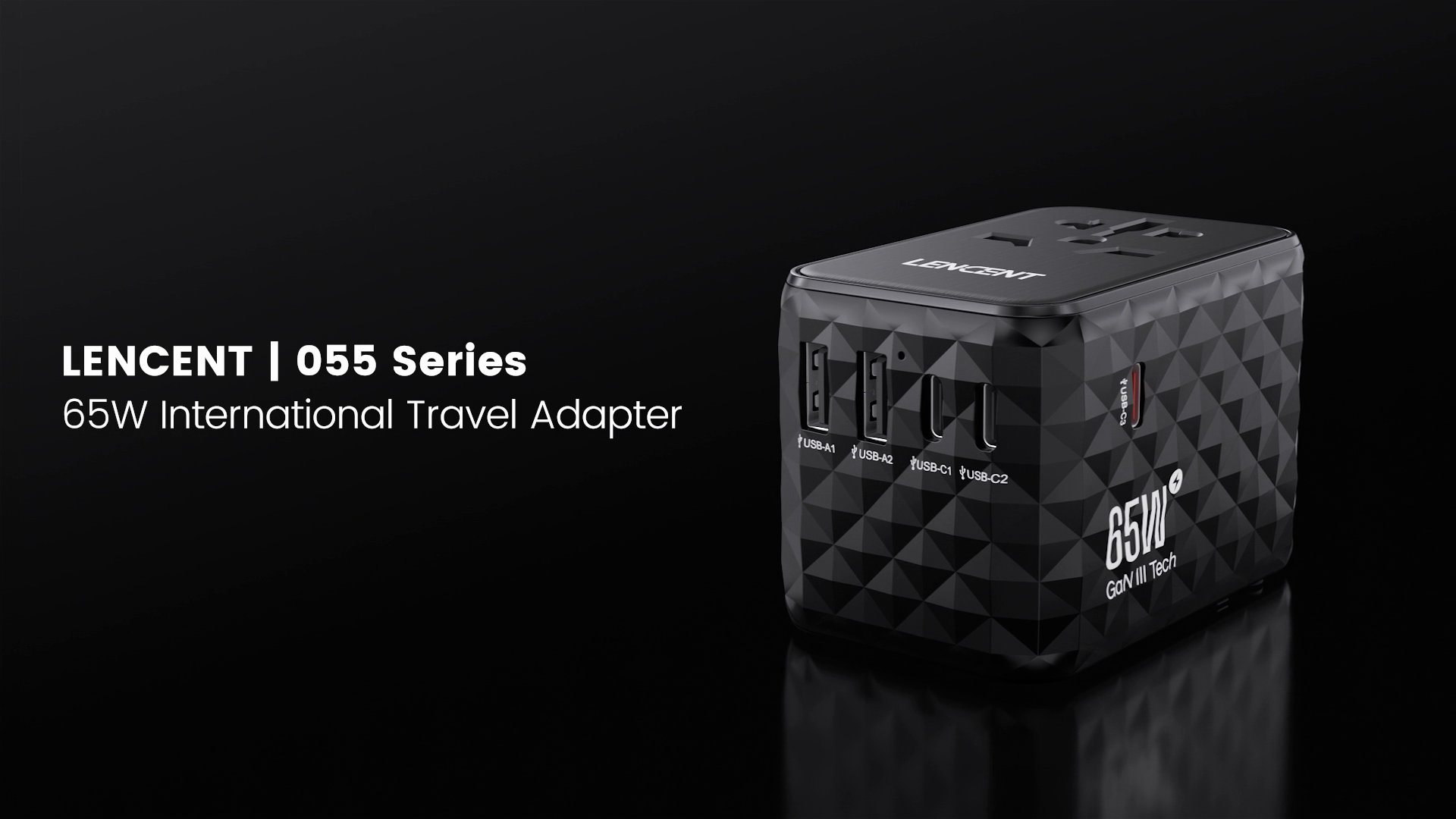 Amazon.com: LENCENT 65W GaN International Travel Adapter with 2