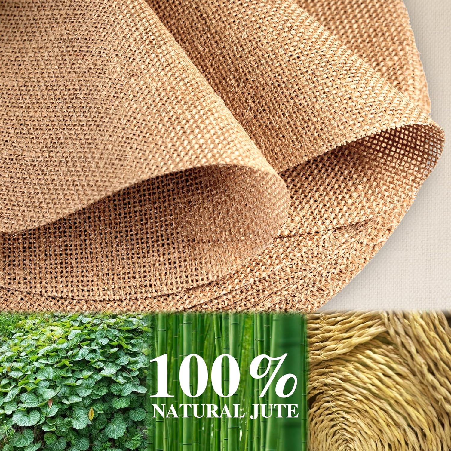 80 Pcs Round Burlap Placemats Bulk 11.8 Inch Reusable Jute Placemats, Rustic Round Charger Plates Bulk for Wedding Dinner Party Table Decorations