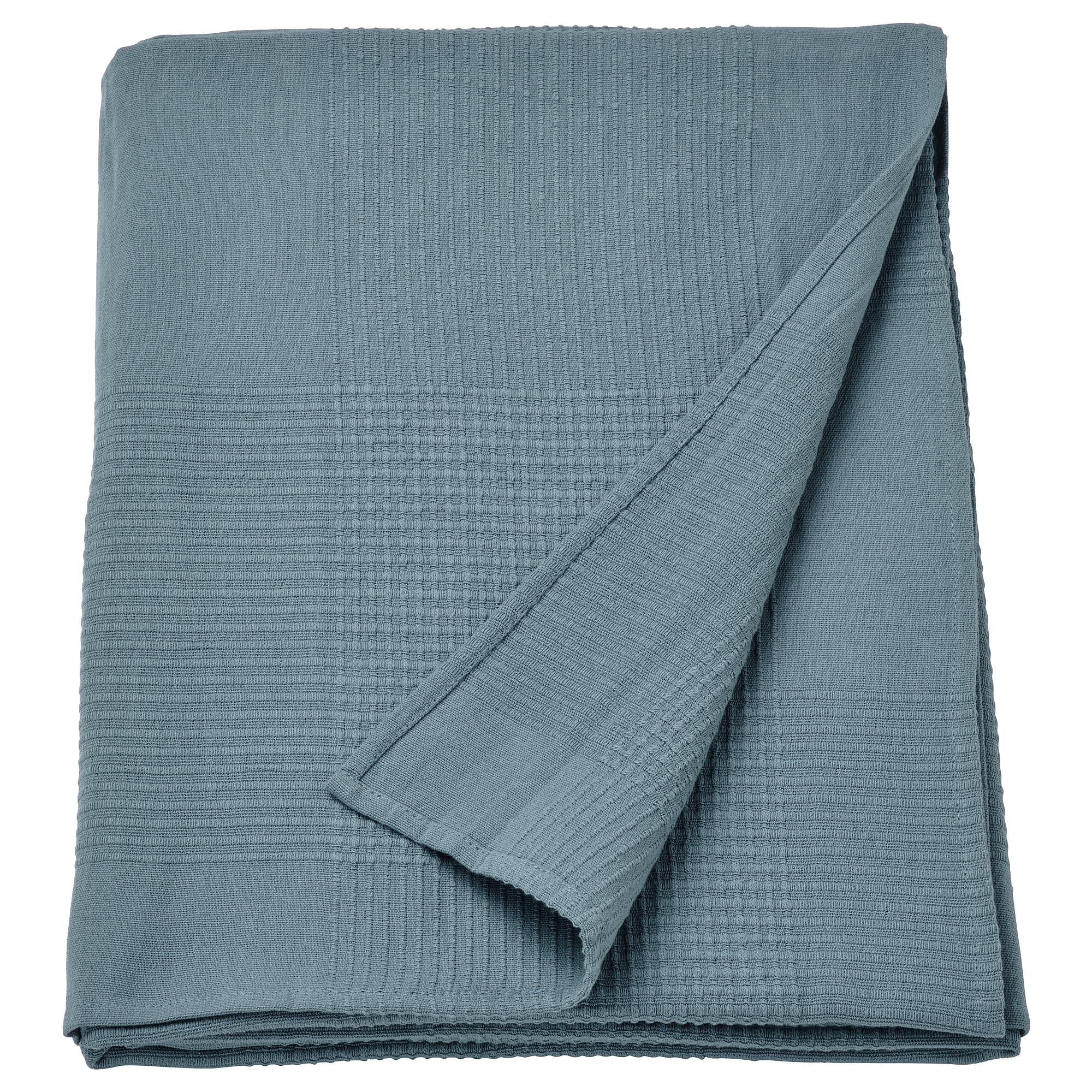 Couvre-lit gris foncé bleu aux finitions soignées pour lit élégant