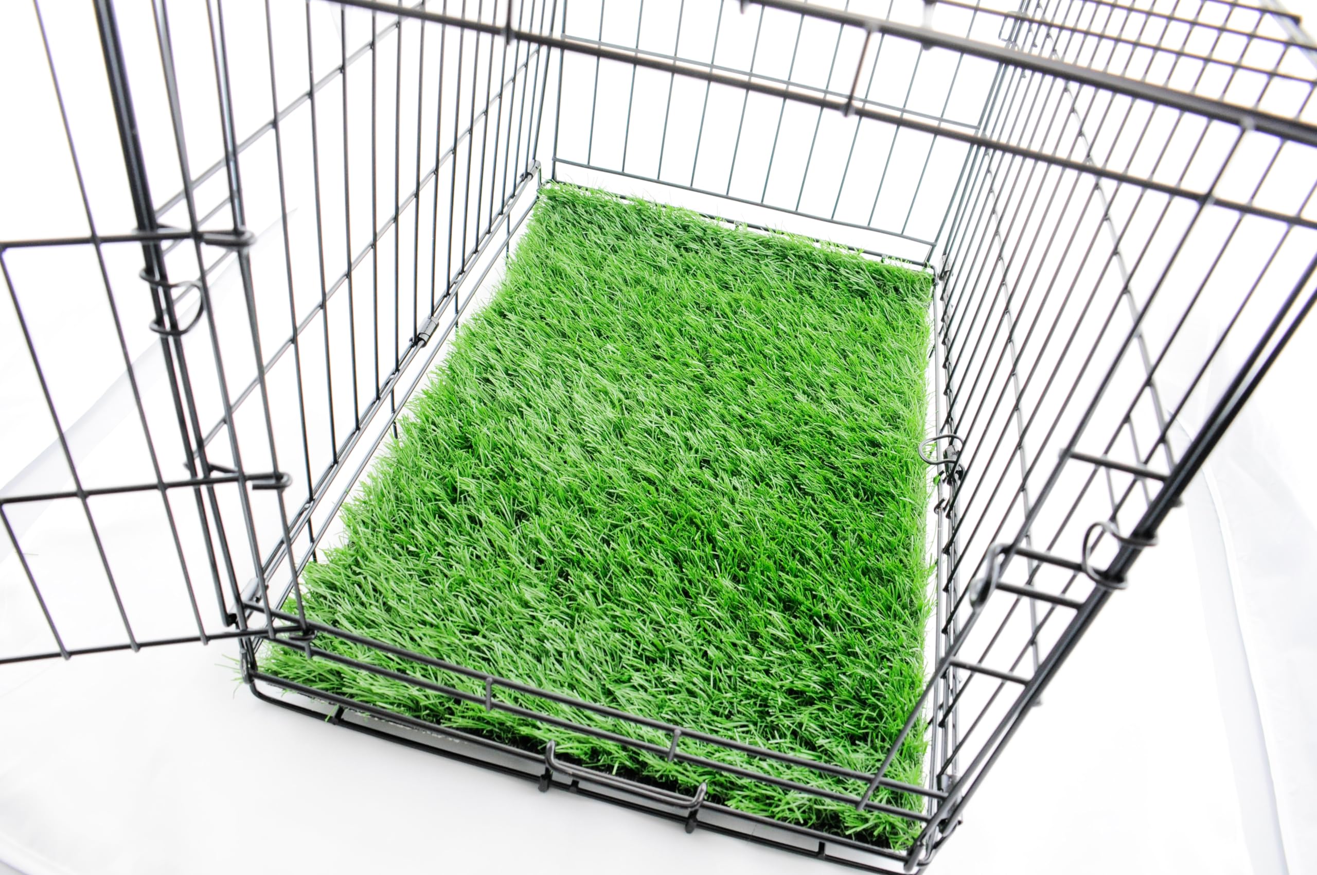 Lot de 2 toilettes pour chien - Gazon artificiel - Pour l'entraînement - Tapis de litière pour chiots - 51 x 63 cm