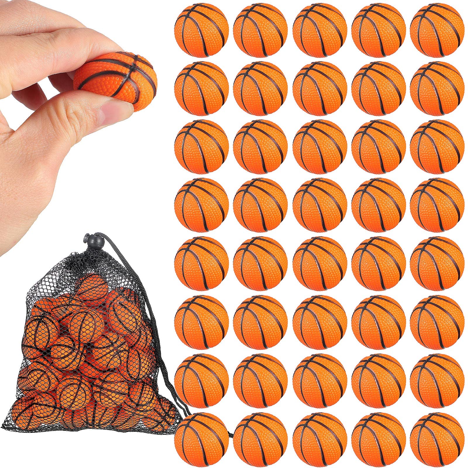 Amazon.com: Civaner 40 Pcs Mini Basketballs with Mesh Bag, 1.18
