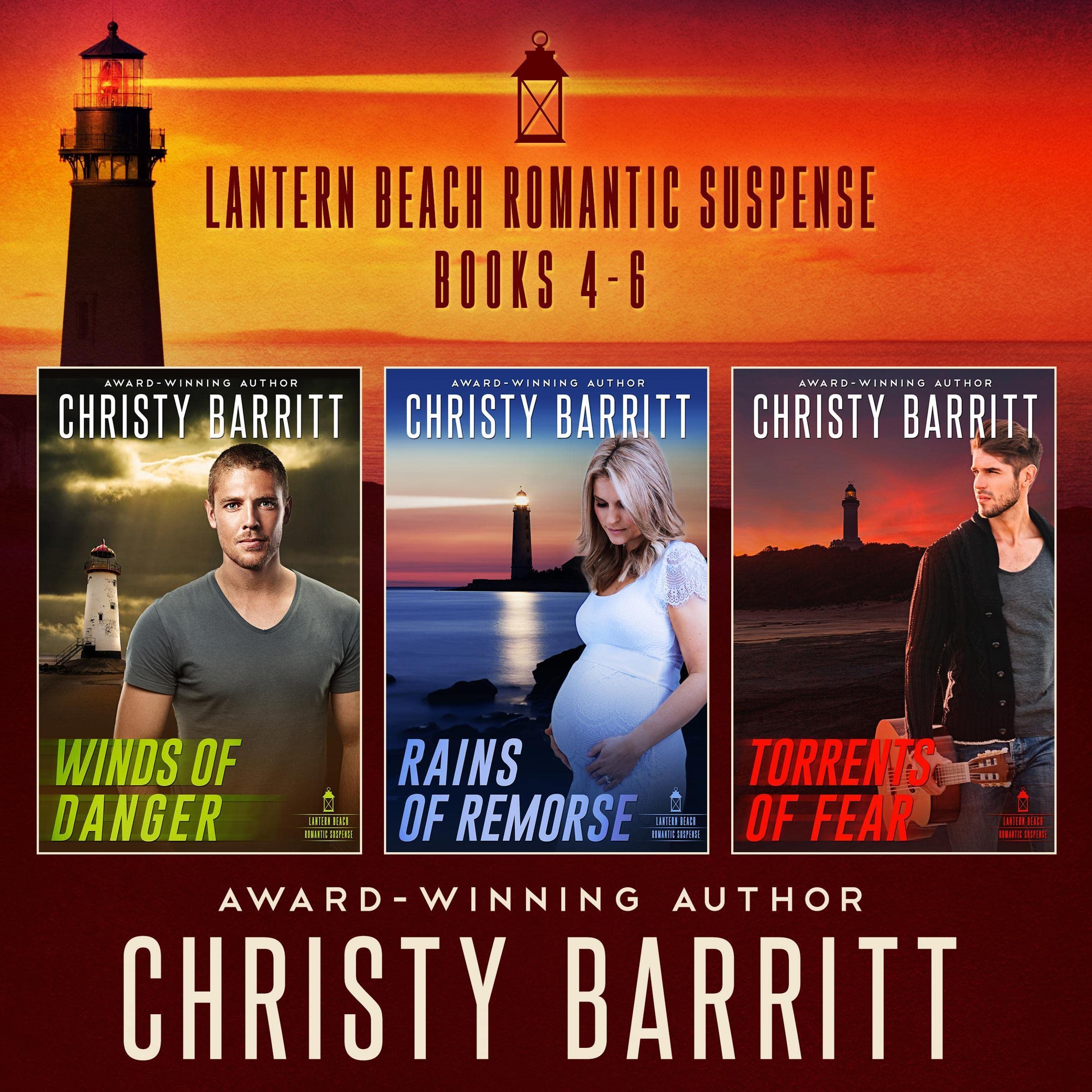 Cover art for Lantern Beach Romantic Suspense Boxed Set, Books 4-6