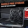 Cargo Net for SUV - 3 x 4 Foot, Heavy-Duty, Mesh Square Bungee Netting with 12 Hooks, 12 Black Clips and Storage Bag - Holds Small and Large Loads