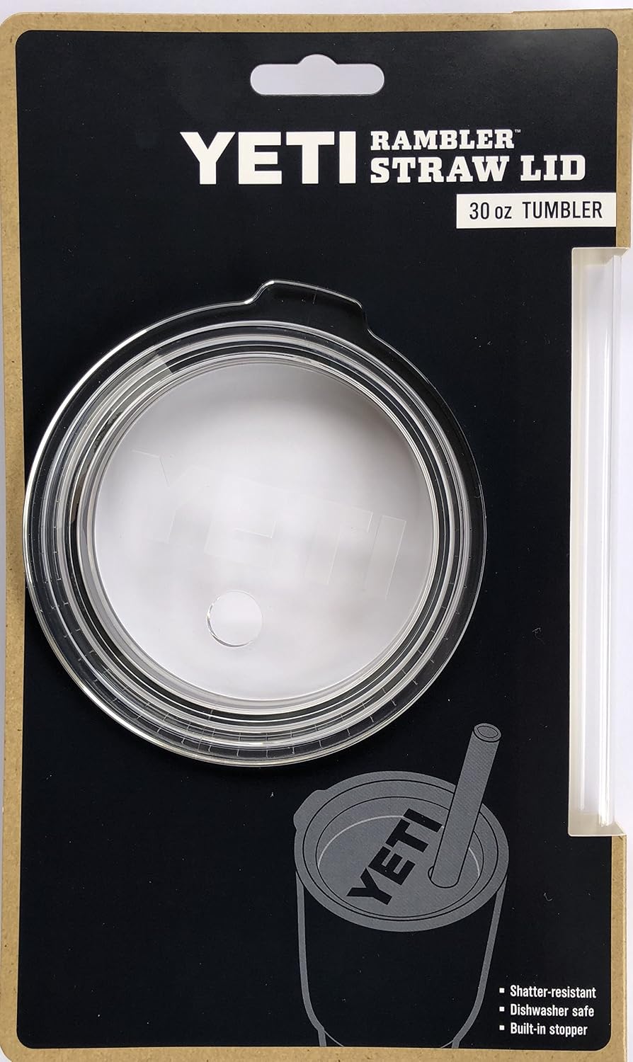 YETI Rambler 20oz Shatter-Proof Dishwasher Safe Replacement Lid Straw Rambler Tumbler Cup Mugs