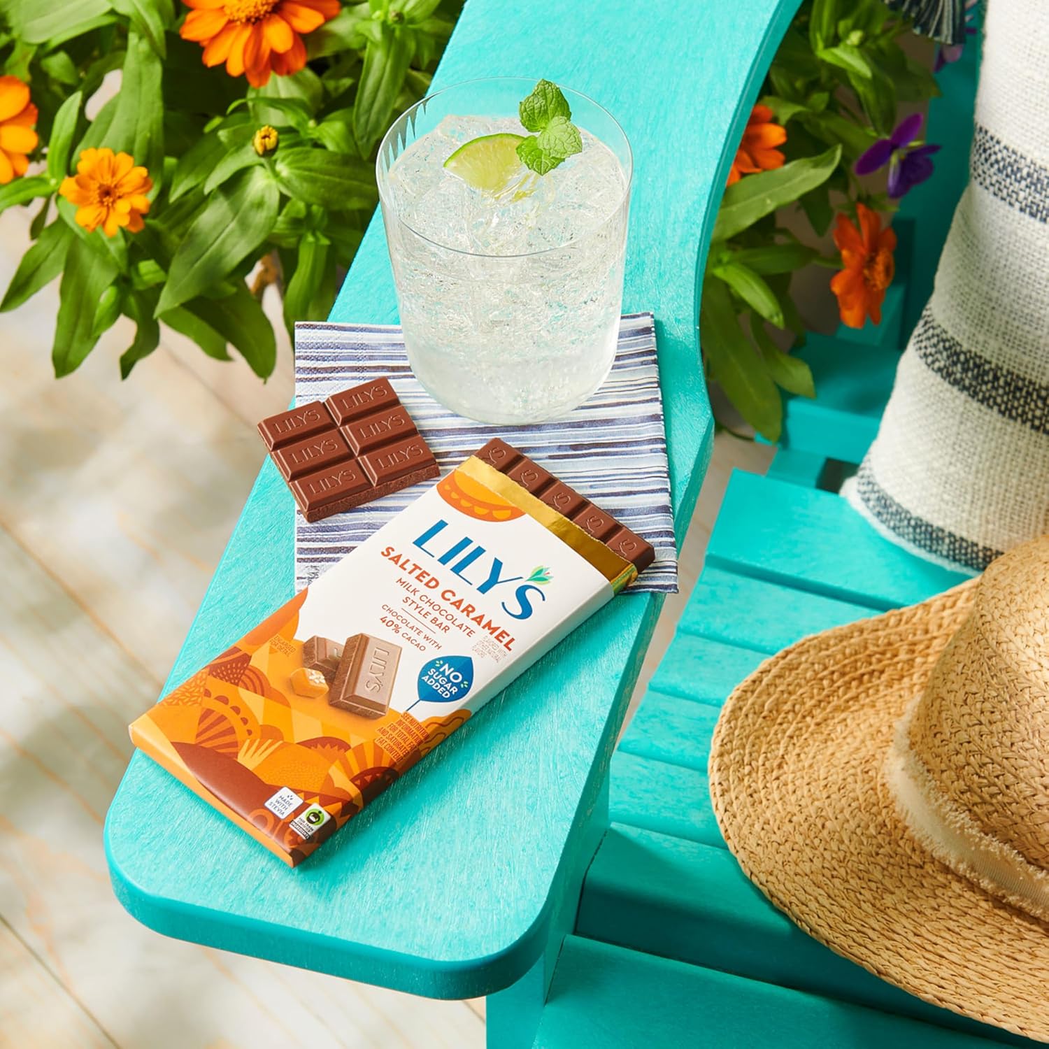 LILY'S Salted Caramel Milk Chocolate Style No Sugar Added, Sweets Bars, 2.8 oz (12 Count)