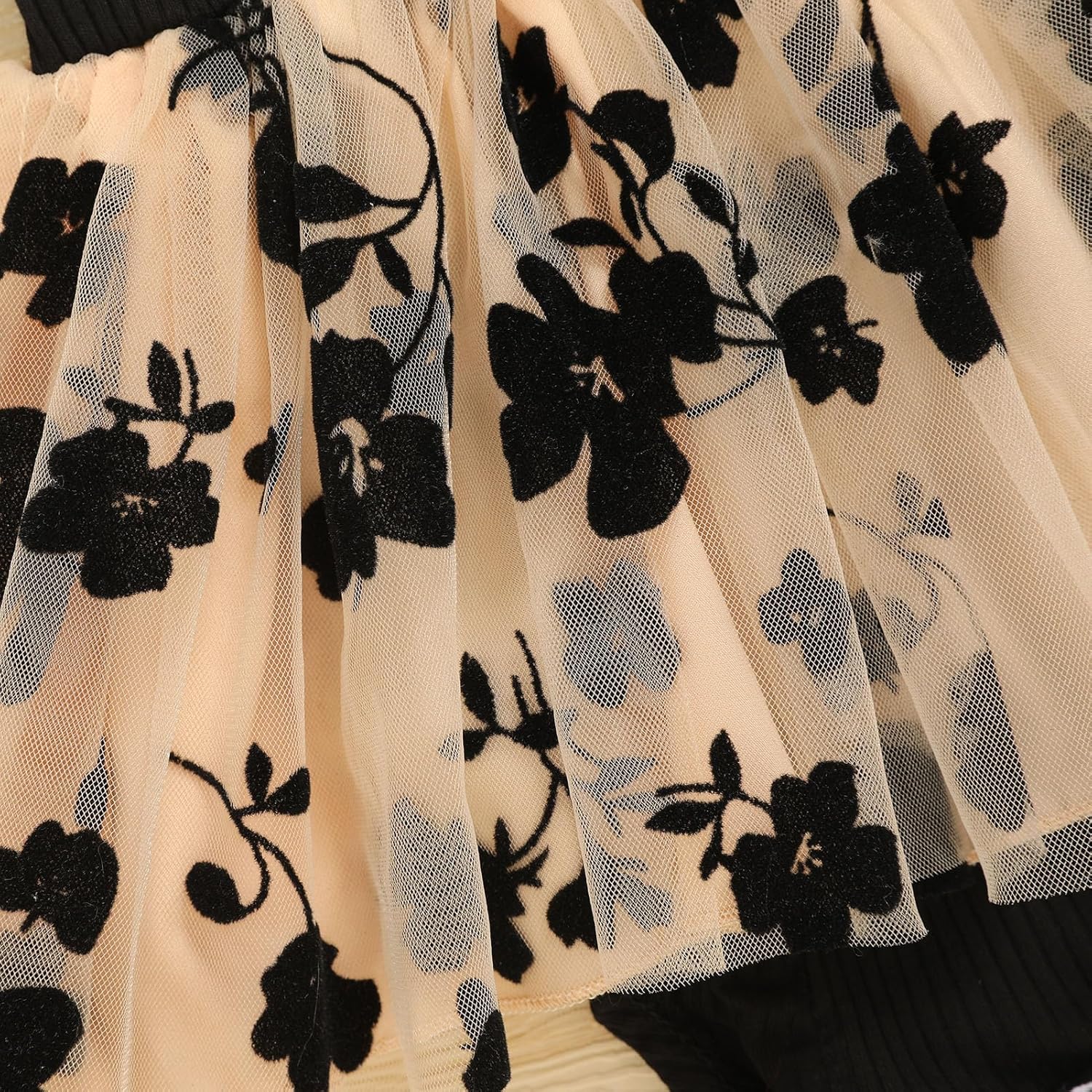 GRNSHTS Baby Girl 1st Birthday Outfits Ribbed Tulle Romper Princess Cake Smash Photo Shoot Clothes+Headband - Image 6