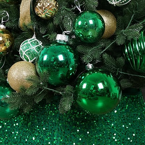 Miniatura 419 de XmasExp Juego de 24 mini esferas de Navidad inastillables para bolas de árbol de Navidad de 1.181 in/1.18 pulgadas (oro rosa)