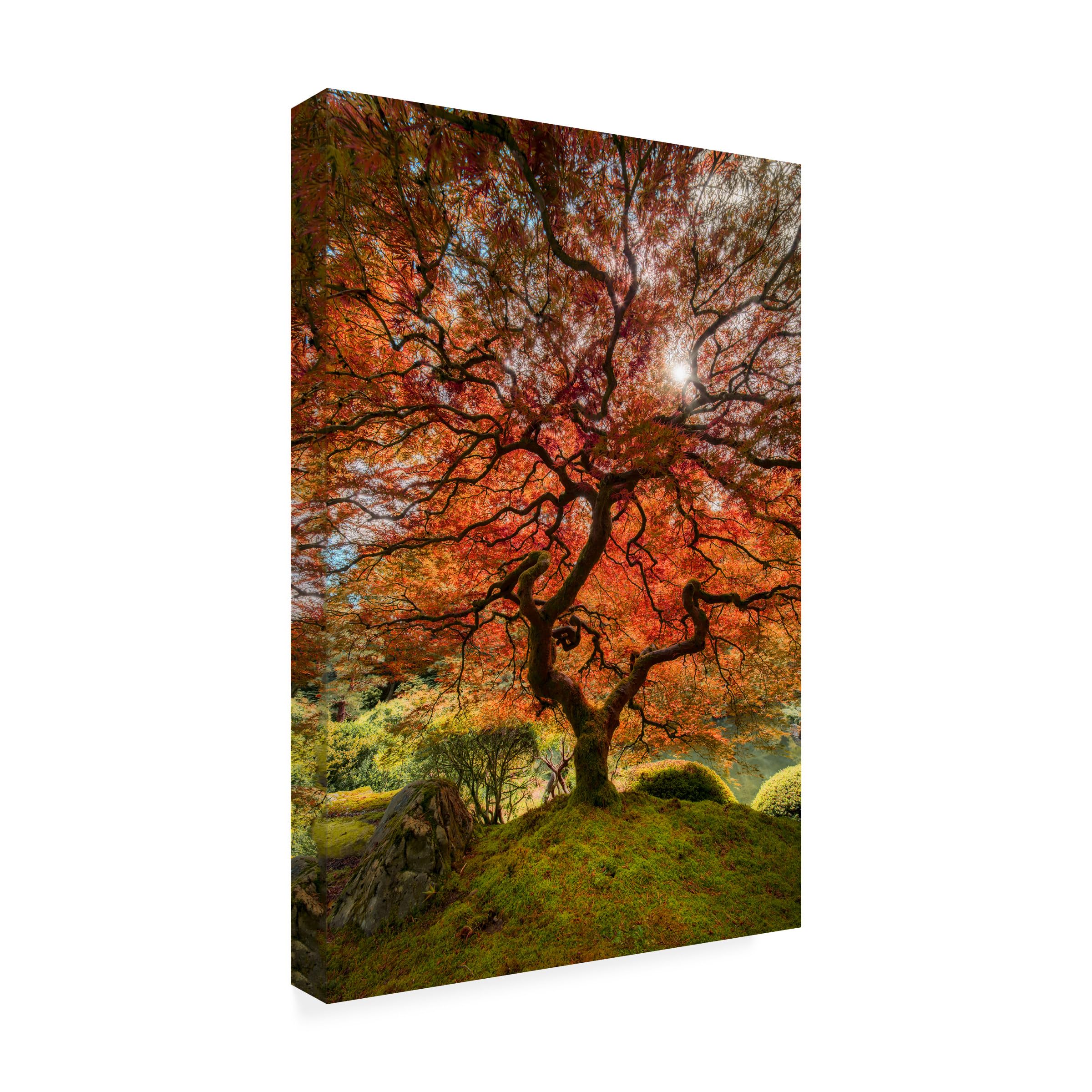 Wrapped Canvas Wall Art - Moises Levy The Tree Vertical Wall Art for Living Room Bedroom or Office