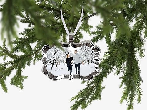 Miniatura 2 de Smile Art Design Benelux - Foto personalizada 2023, adornos de Navidad de metal, decoraciones de árbol personalizadas