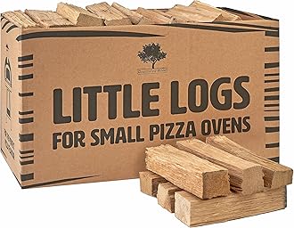 Small Pizza Oven Wood Logs 12.8L Box. Kiln Dried Oak 15cm Long Enhance Your Pizza Experience with Premium Hardwood Pizza Oven Logs - Hand Packed in Wales for Optimal Flavour - 4.5KG (1 Box)