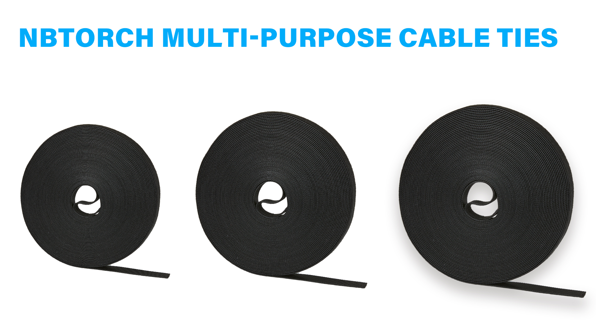Amazon.com: NBTORCH 75 ft x 1/2 inch Hook and Loop Roll, Reusable