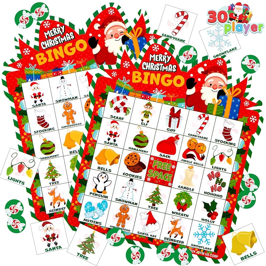 amazon-com-joyin-30-players-christmas-bingo-cards-xmas-bingo-game-for-kids-family-activities-holiday-winter-bingo-cards-for-party-card-games-school-classroom-indoor-party-games-toys-games for Free Printable Xmas Bingo Cards Amazon.com: JOYIN 30 Players Christmas Bingo Cards, Xmas Bingo Game for Kids Family Activities, Holiday Winter Bingo Cards for Party Card Games, School Classroom Indoor Party Games : Toys & Games for Free Printable Xmas Bingo Cards