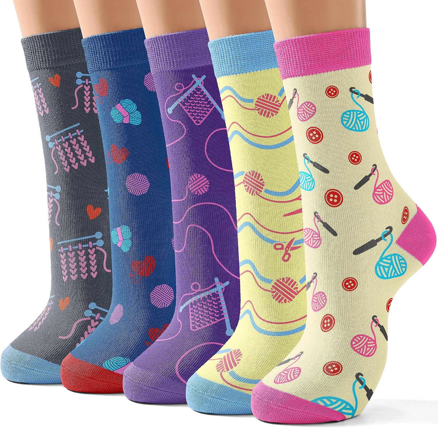 Jeasona Women's Cute Socks Funny Christmas Birthday Gifts for Women Mom Teenage Girls