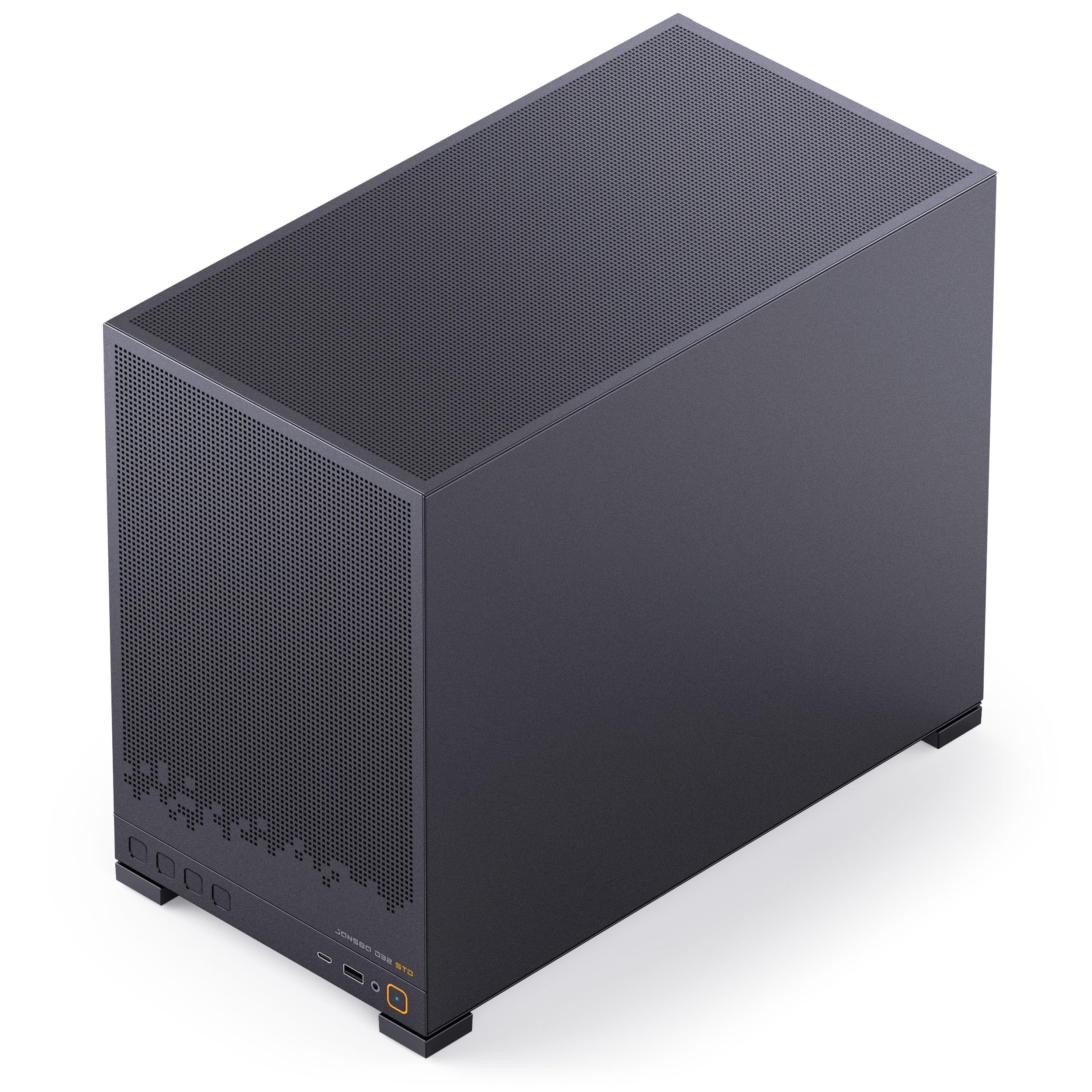 Jonsbo D32 STD Mesh Case PC Nero | Mini Case per Micro-ATX, compatibile con Back-Connect, forte flusso d'aria, compatto e elegante per build da gaming