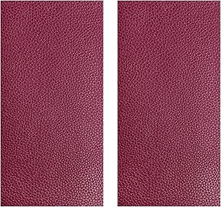 JNXIJ 2 PCS Leather Repair Patch Tape, 4 x 8 Inch Waterproof PU Leather Repair Tape for Car Seat, Self-Adhesive Patch Kit for Repairing Couch Chairs Furniture, Car Accessories (Wine Red)