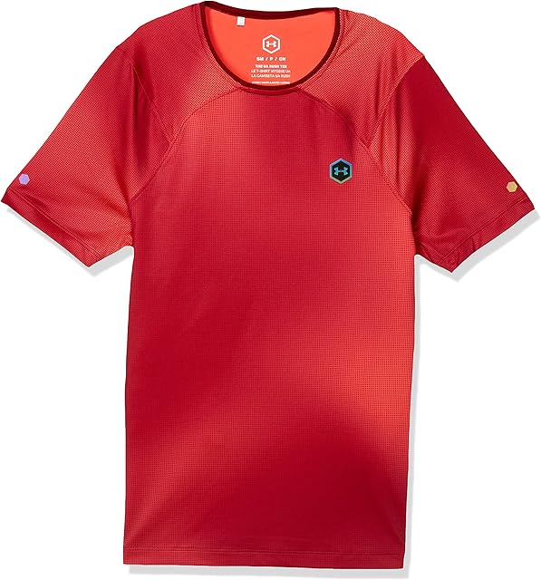 Under Armour Men's Rush HeatGear Fitted Printed Short-Sleeve Shirt