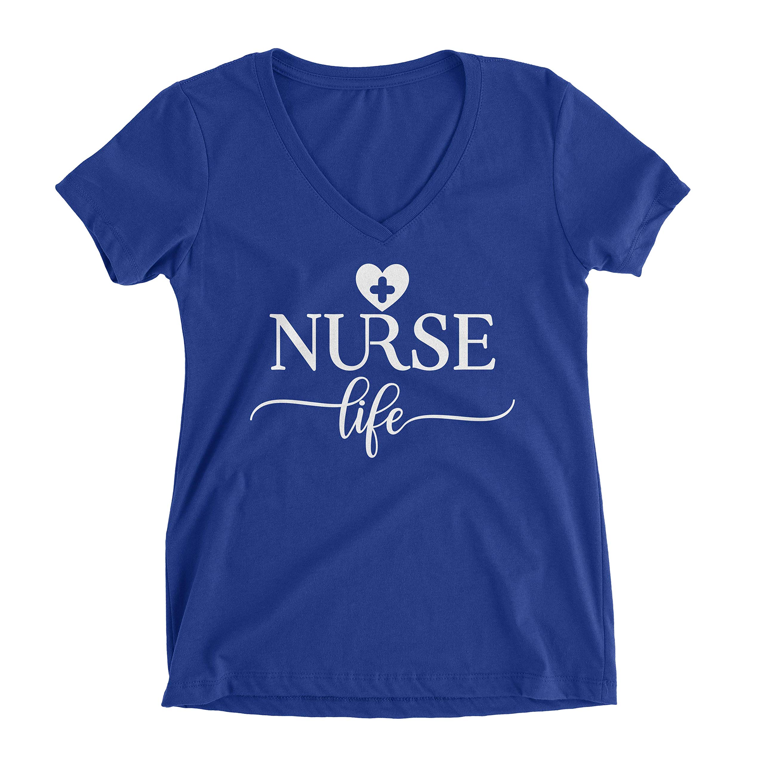 Nurse Life V-Neck Tshirt — Cute Nursing Shirts for Women