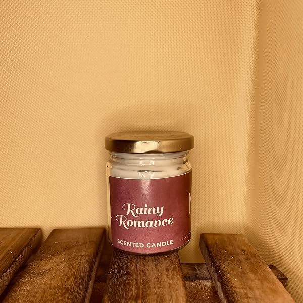 Rainy Romance Scented Soy Wax Candle by M&M Candles