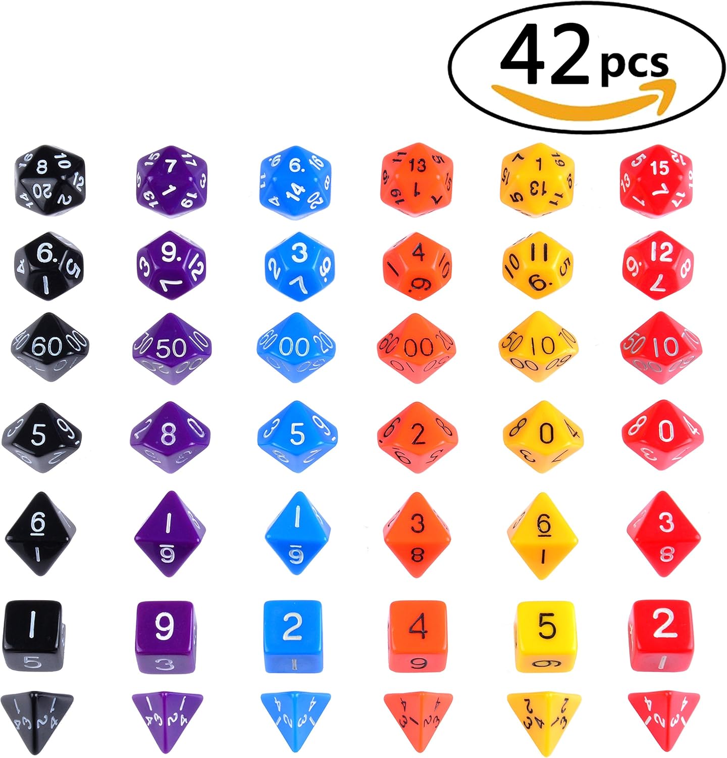 Amazon Ellzk Dungeons and Dragons Dice DND Dice Polyhedral Dice