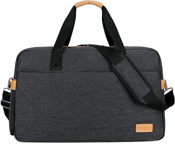 Nordace Siena Weekender Smart Duffel Bag with USB Charging Port and Water Resistant - Travel Getaway Duffel Bag Black
