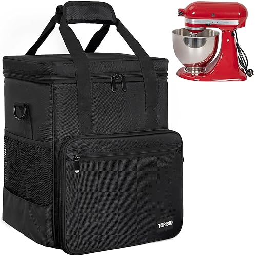 Miniatura 1 de TORIBIO Bolsa de almacenamiento para batidora de cocina compatible con KitchenAid y accesorios adicionales, bolsa de transporte portátil para