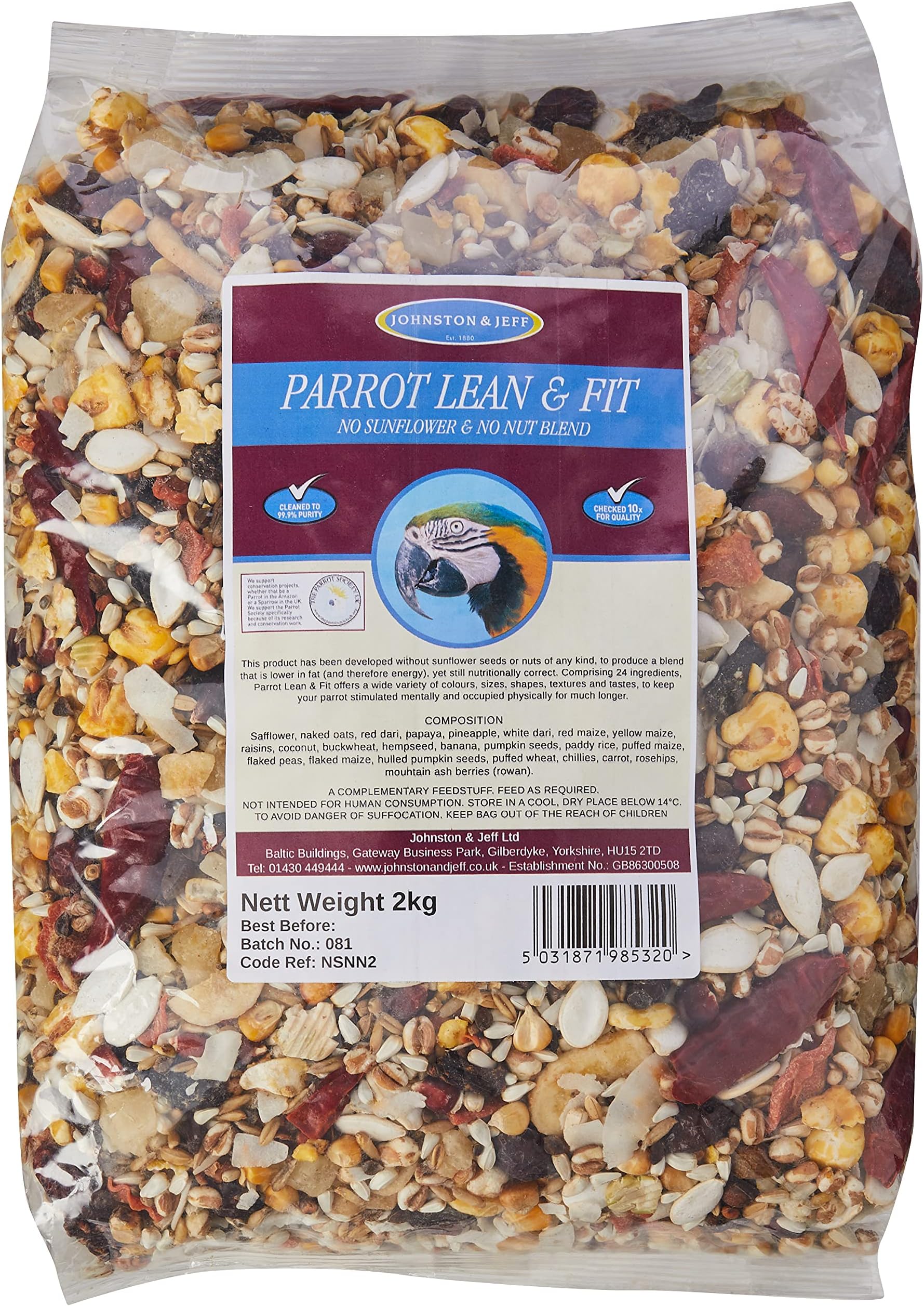 ZuPreem FruitBlend Bird Pellets, Daily Bird Food for Parrot, Conure, Caique, African Grey