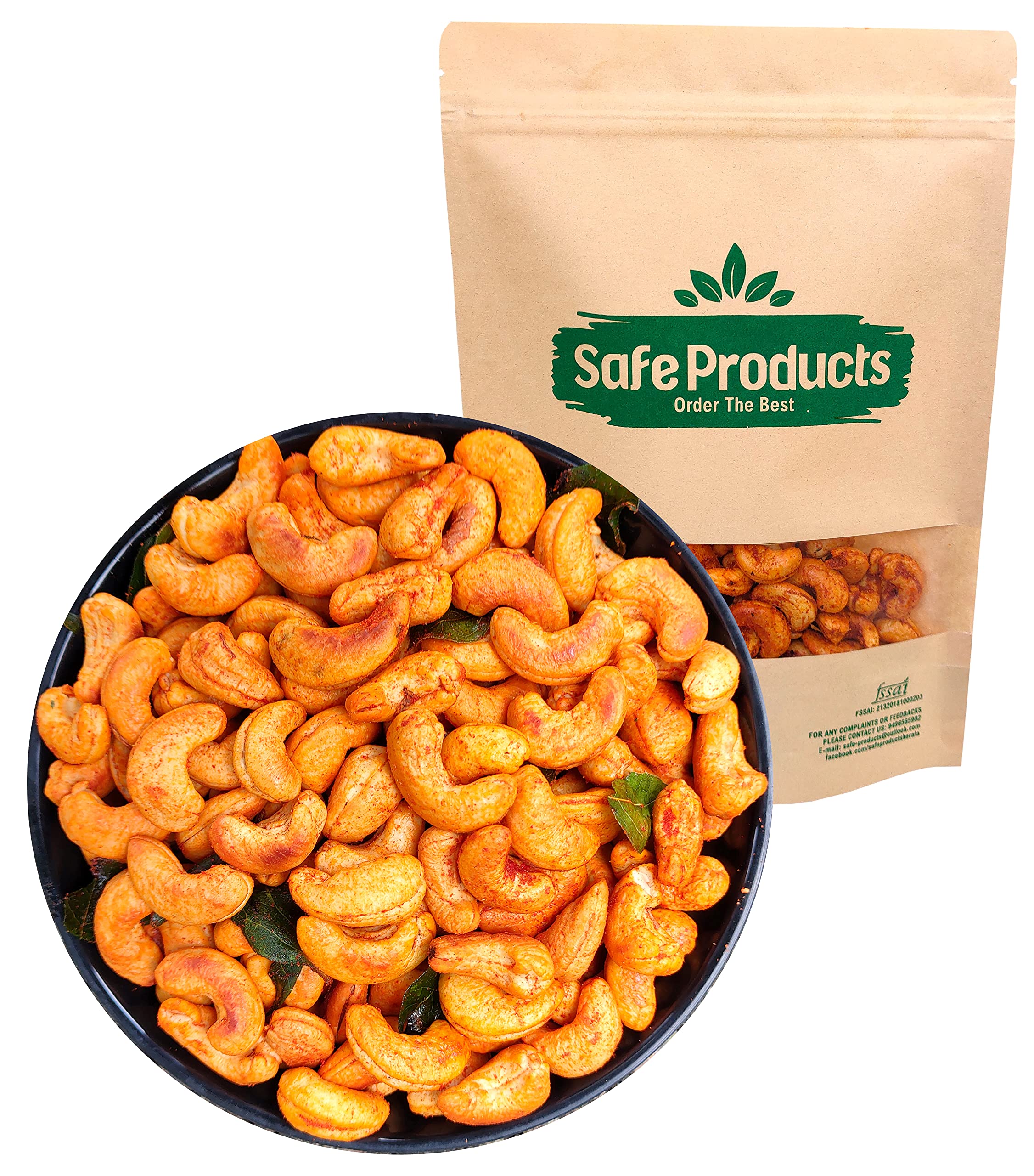 Safe Products Roasted Cashew Nuts (1KG) -Roasted and Salted | Homemade | Cooked in Coconut Oil (B08RZ9R17R) Amazon Price History, Amazon Price Tracker